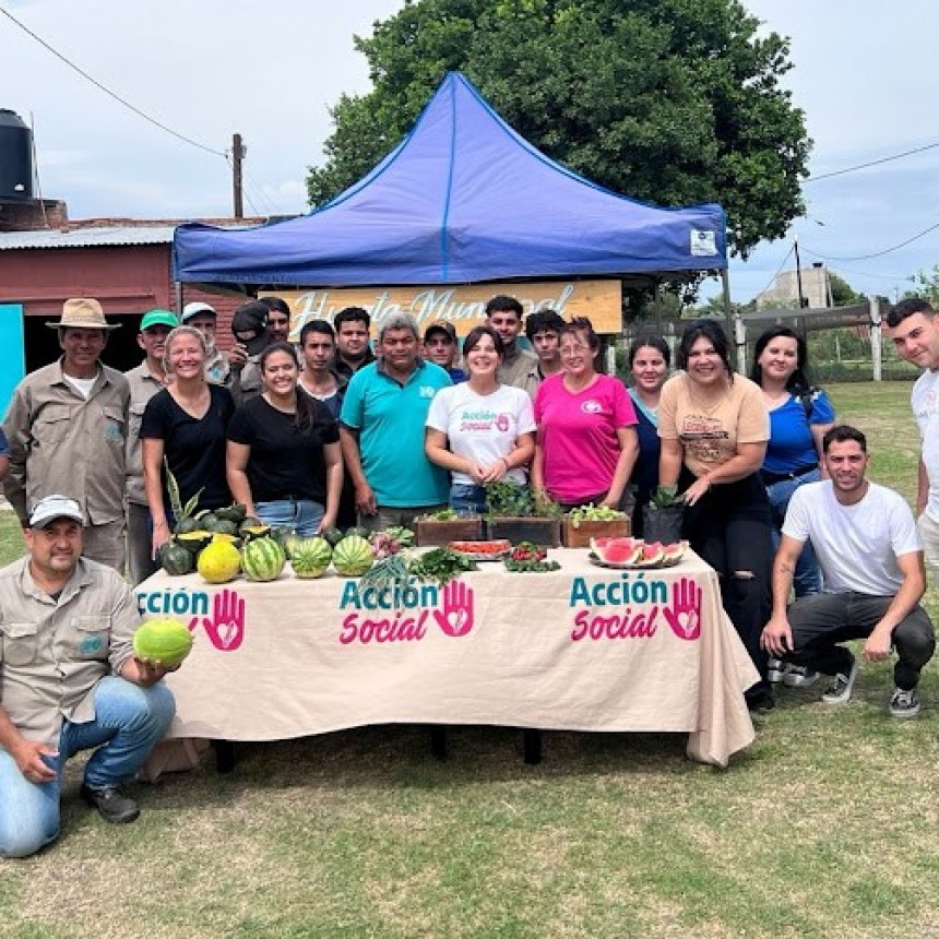 La Huerta Municipal tuvo su cierre de año con un muestreo de la última cosecha
