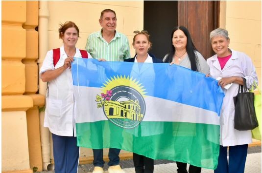 El intendente Jofré recibió a alumnos de la EPEP N.º 147 del barrio Juan Domingo Perón