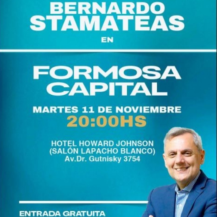 CATTÁNEO INVITA A LA CHARLA DEL Dr. BERNARDO STAMATEAS SOBRE 
