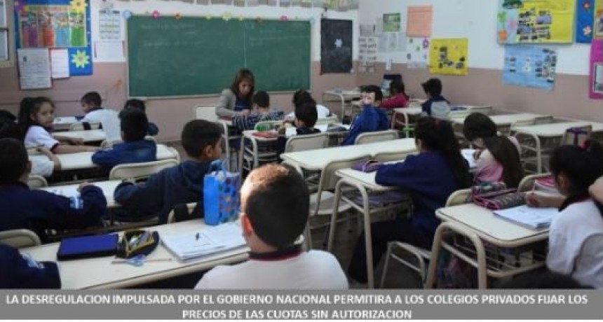 La desregulación impulsada por el Gobierno Central permitirá a los colegios privados fijar los precios de las cuotas sin autorización