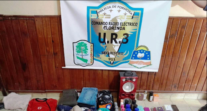 Clorinda: Detuvieron a un hombre con bienes robados de una boutique