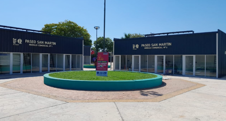 La Municipalidad ejecuta obras complementarias al Paseo Comercial San Martín