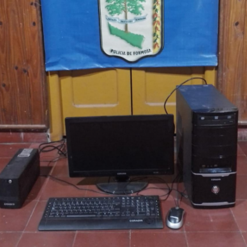 Recuperan equipos informáticos de una escuela