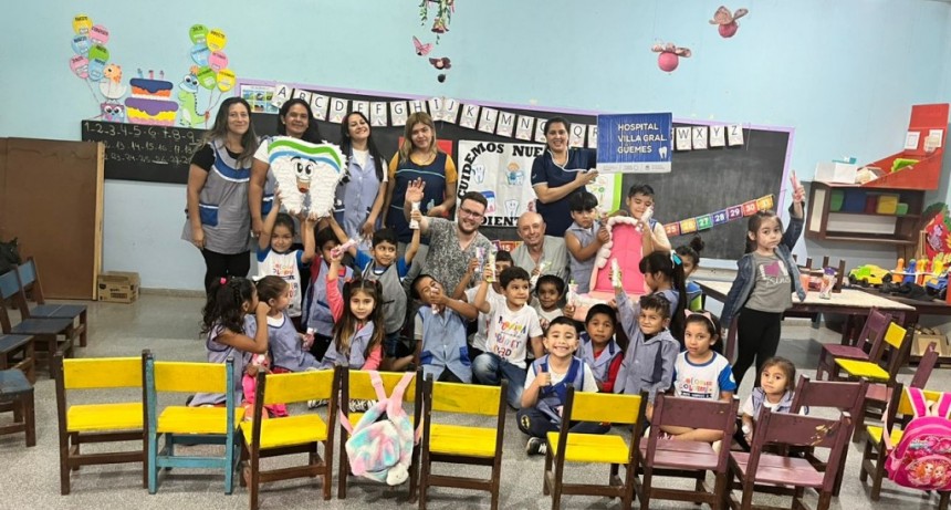 Jardineritos de General Güemes reforzaron su aprendizaje para cuidar la salud bucodental