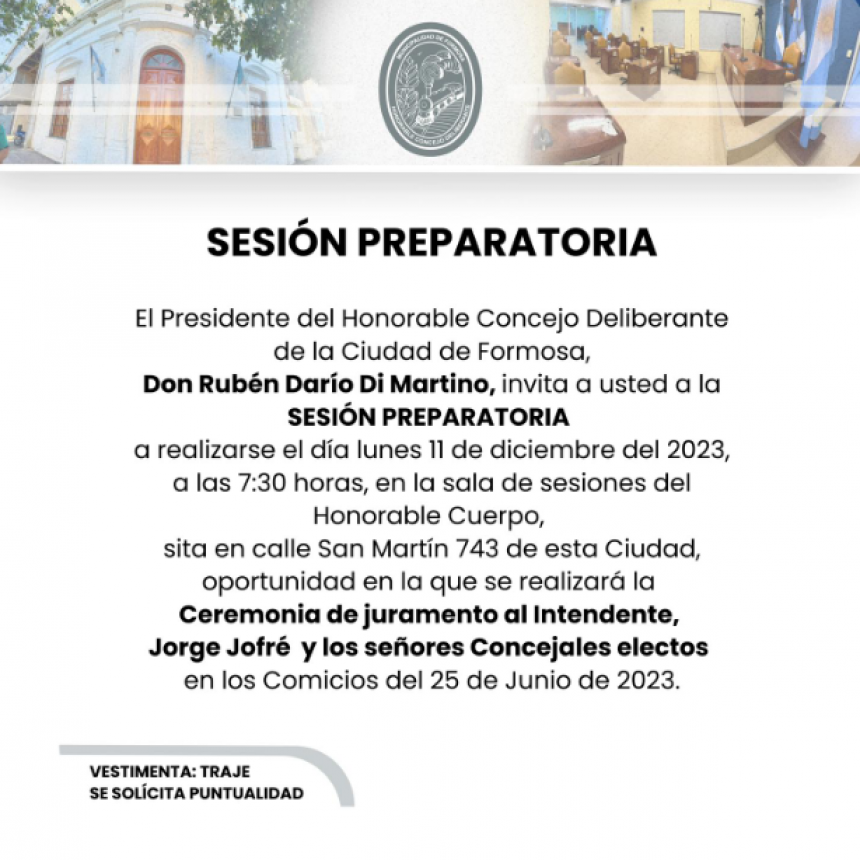 HCDFORMOSA | SESIÓN PREPARATORIA || Invito a toda la ciudadanía