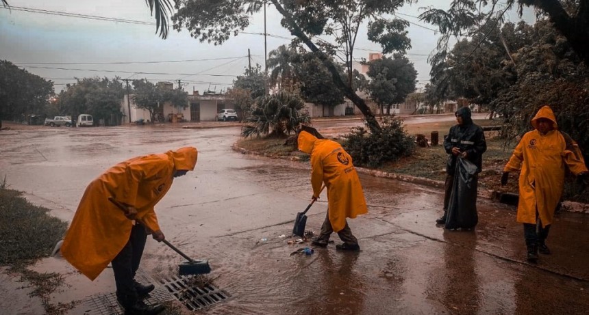 La comuna está trabajando para garantizar el escurrimiento de aguas durante las lluvias