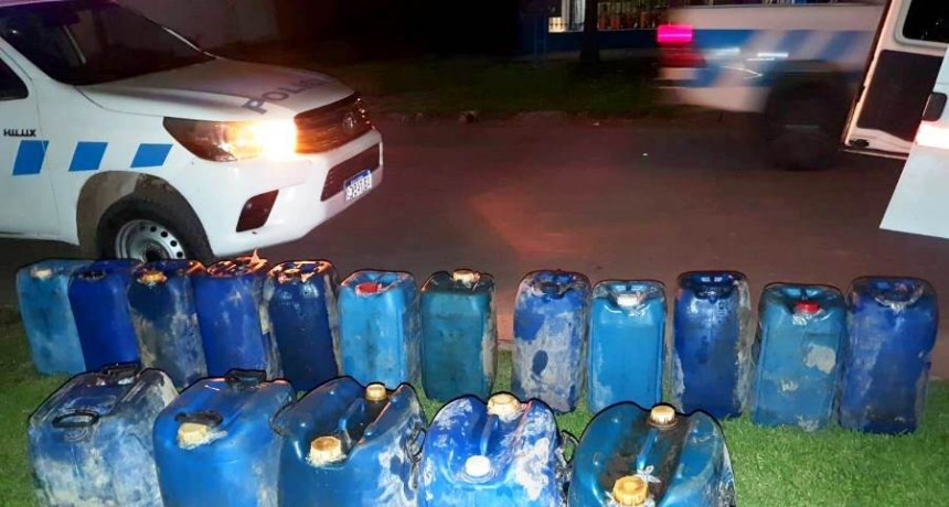 La Policía secuestró más de 600 litros de combustible en el barrio El Resguardo