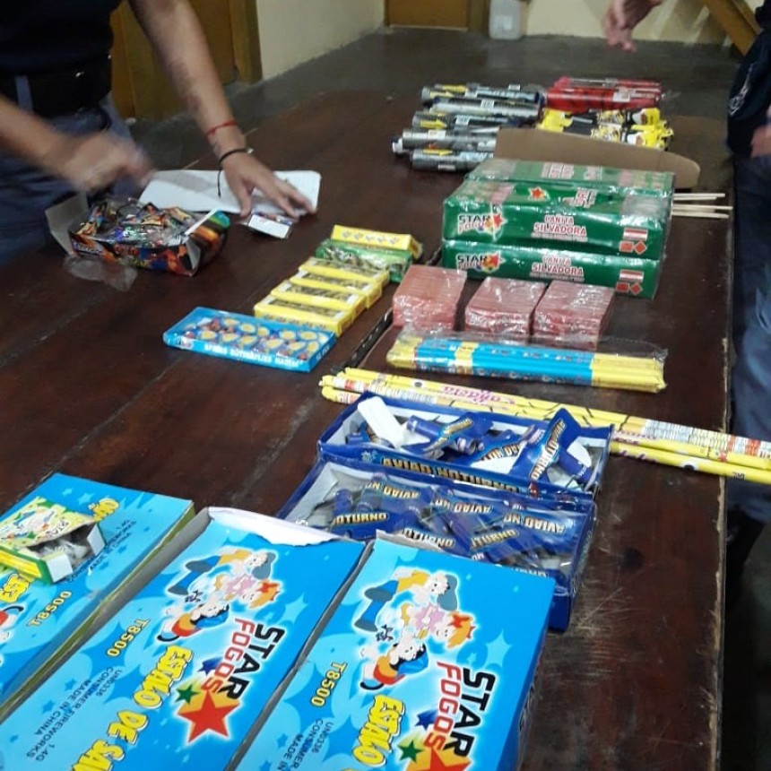 Durante los controles que realizó Bromatología municipal hubo más decomiso de pirotecnia