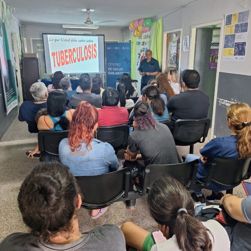 Fortalecieron conocimientos sobre el abordaje de la tuberculosis en el centro de salud San Antonio