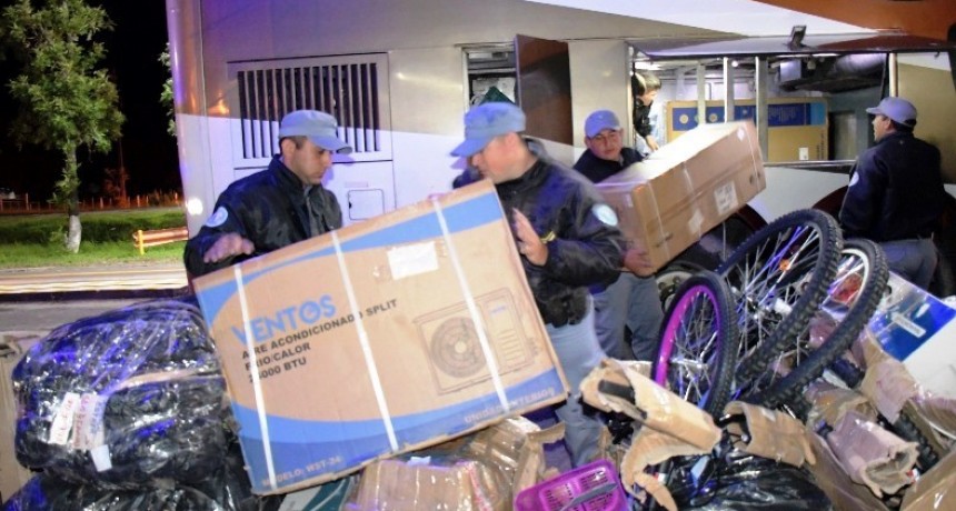 La Policía secuestró mercaderías sin aval aduanero por más de 15.500.000 de pesos