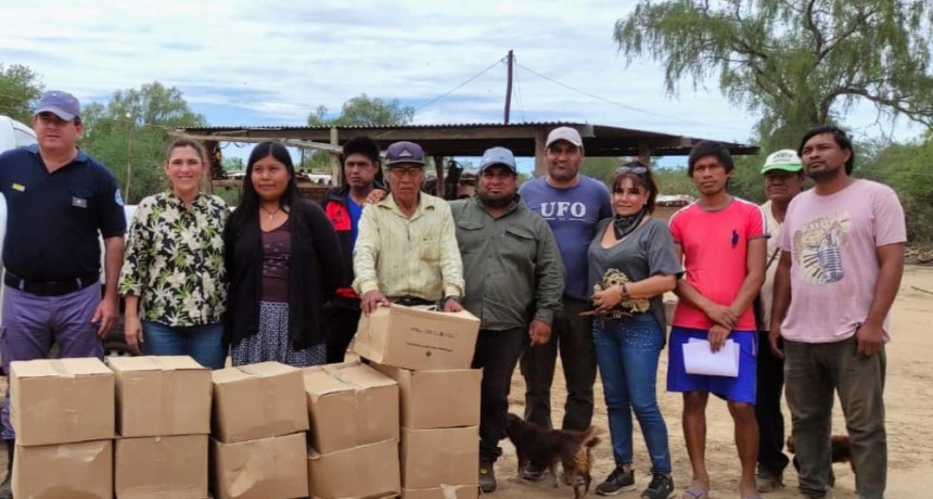 El Ministerio de la Comunidad entregó cajas alimentarias a comunidades aborígenes del oeste provincial
