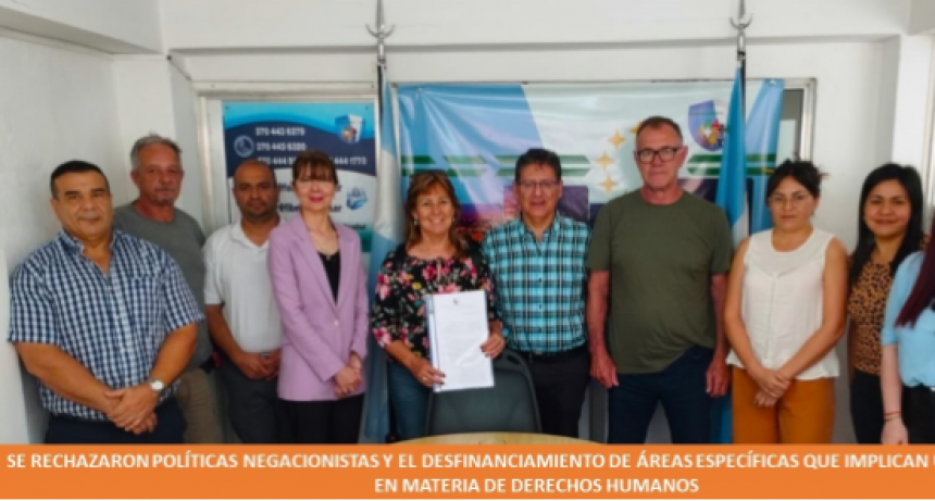 Se rechazaron políticas negacionistas y el desfinanciamiento de áreas específicas que implican un retroceso en materia de Derechos Humanos