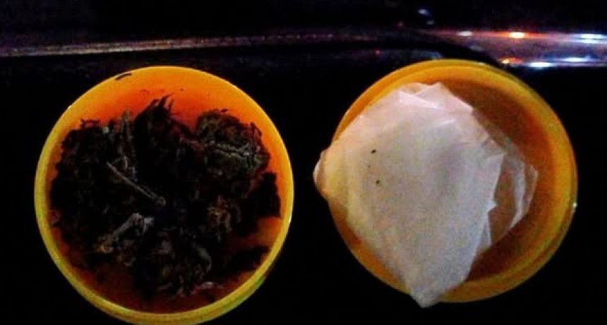 La Policía detuvo a dos sujetos con droga