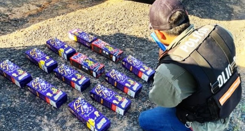 La Policía secuestró fuegos artificiales en la ciudad