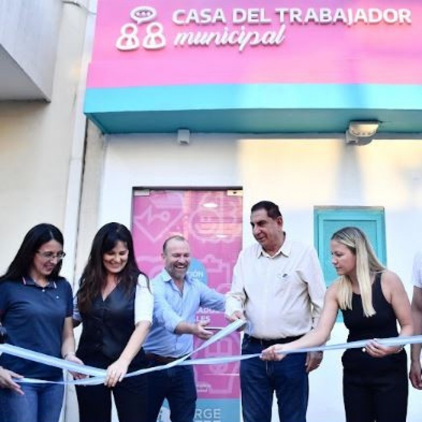 El intendente Jofré habilitó la Casa del Trabajador Municipal con renovados servicios